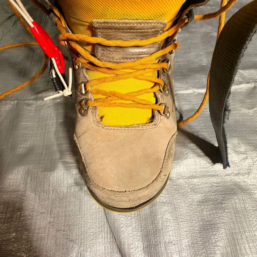 Vans Infuse Snowboard Boots Mens Size 11 Brown Yellow Hybrid BOA Leather RECCO
